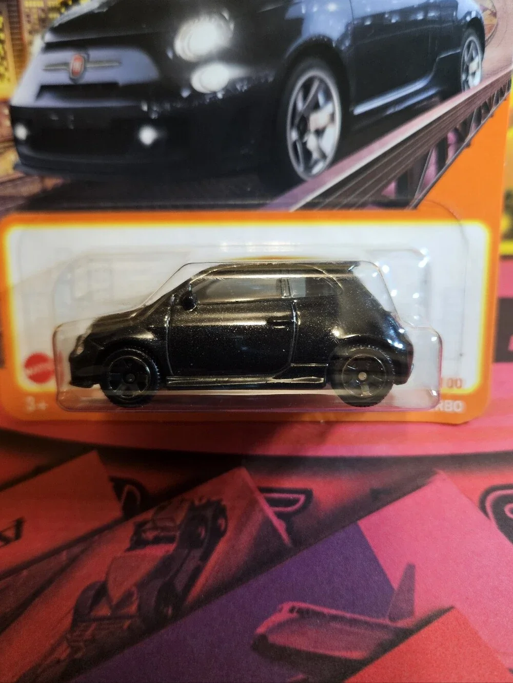 Matchbox FIAT 500 Turbo Die-Cast Car - Black